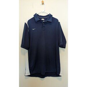 Nike Dri-Fit Polo Shirt Large Collared Golf/sports Top